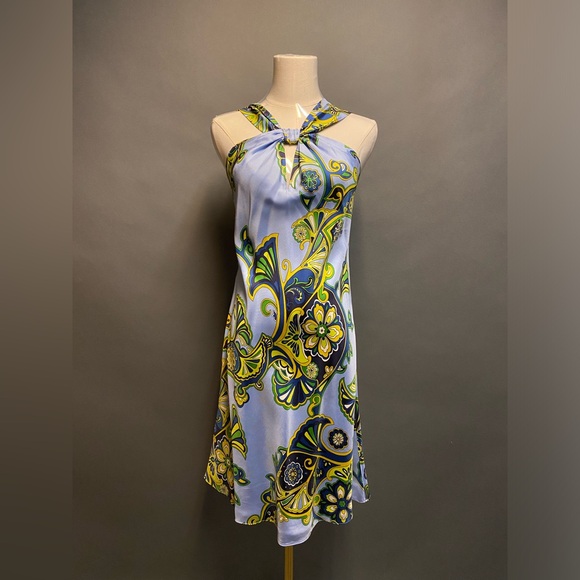 BNWT Banana Republic silk halter dress Size 0 - Picture 1 of 4